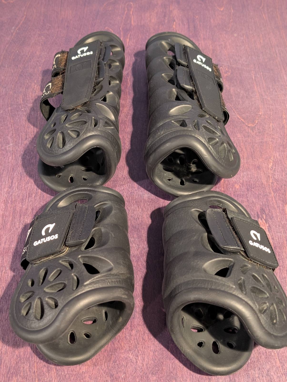 Gatusos Air Protection Front Boots and Hind Boots - Horse - Black