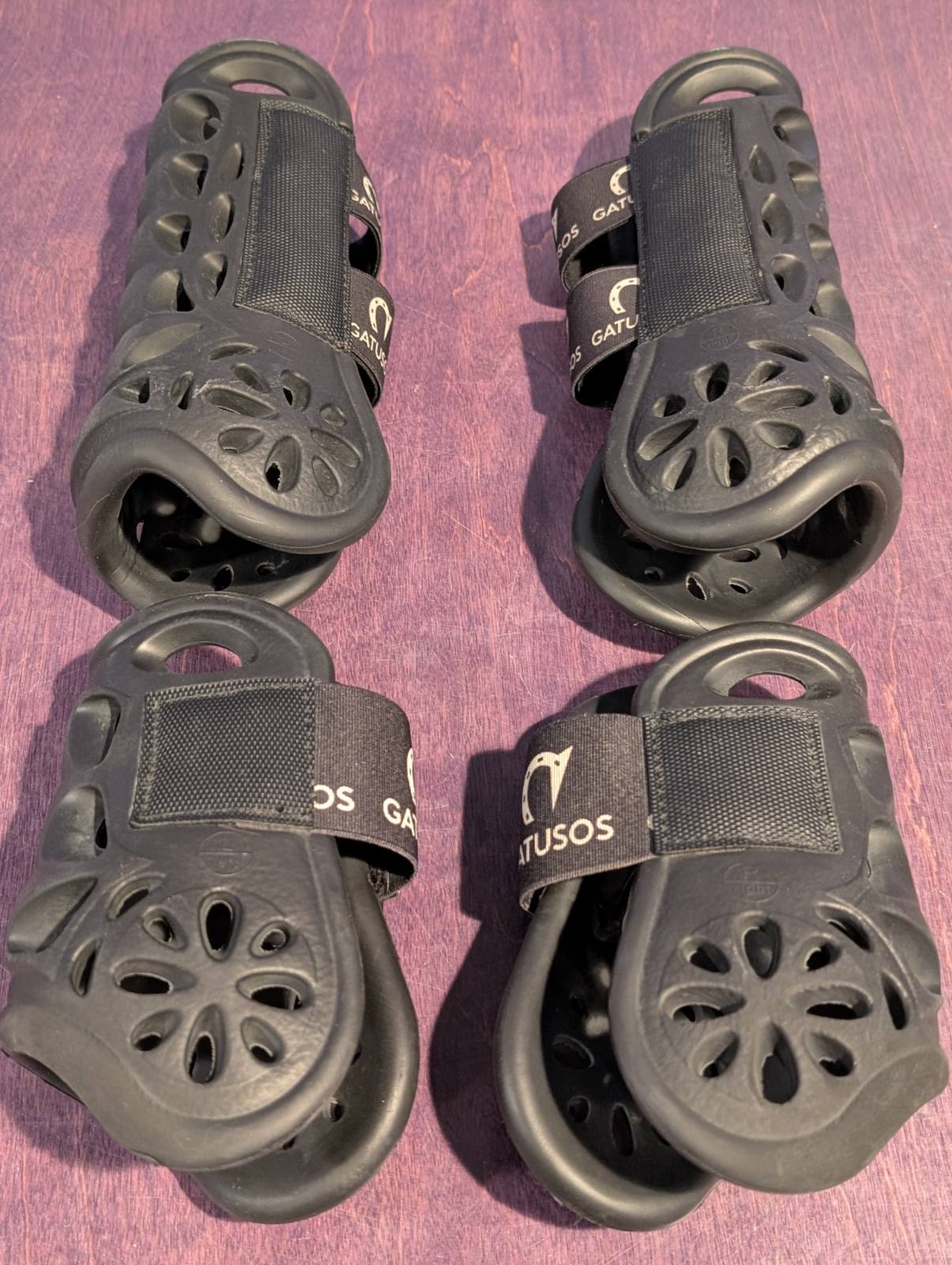 Gatusos Air Protection Front Boots and Hind Boots - Horse - Black