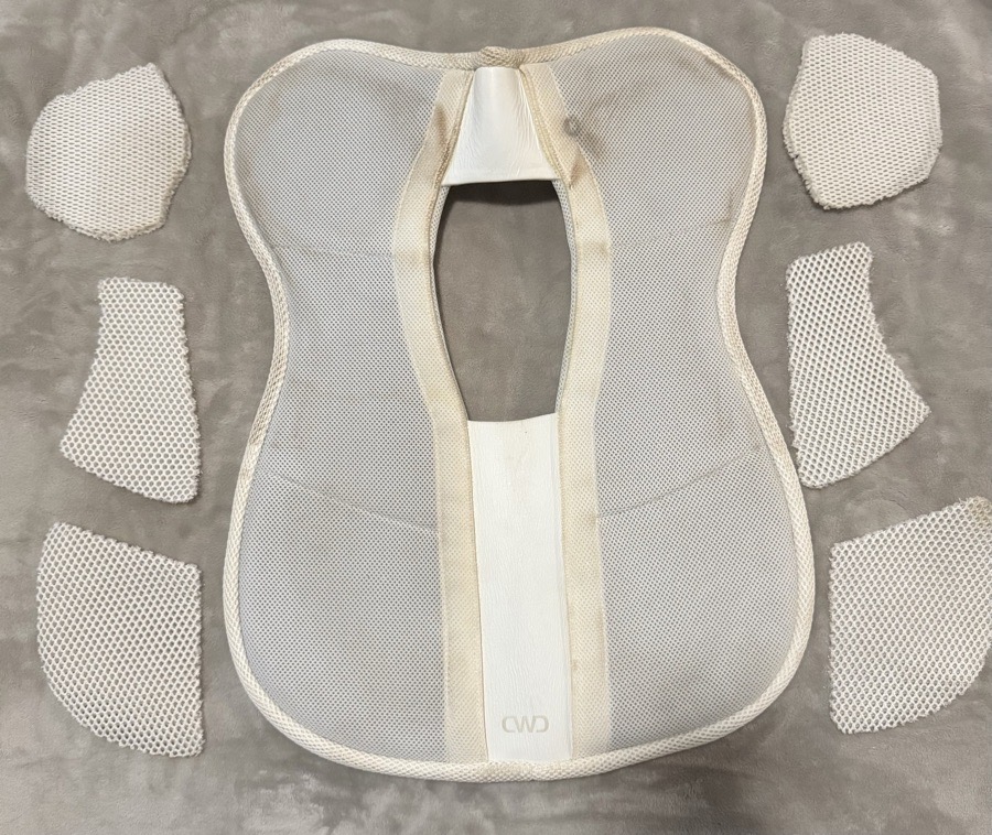 CWD half pad/ white with shims