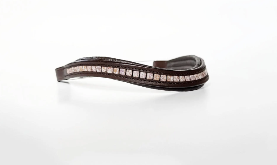 Rose Gold Beaded Browband 