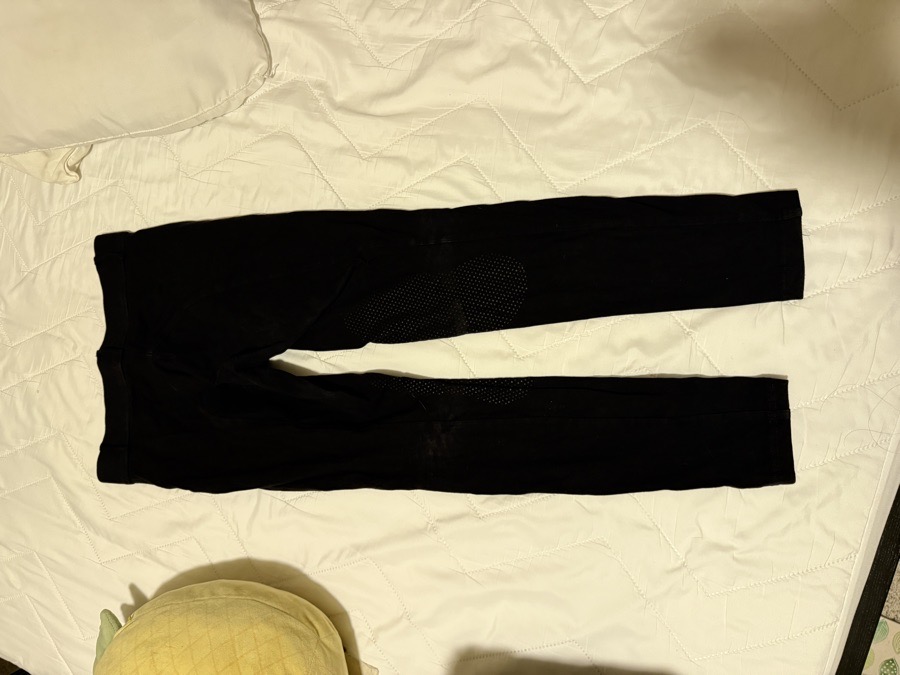 Black Size 28 Riding Sport Knee Patch Breeches