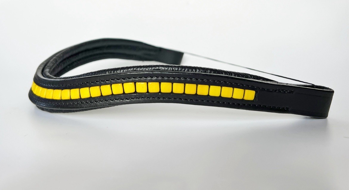 Yellow Beaded Browband 