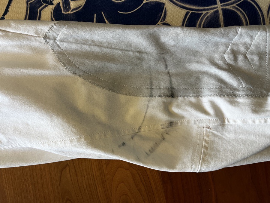 White TS Knee Patch Breeches - 32L