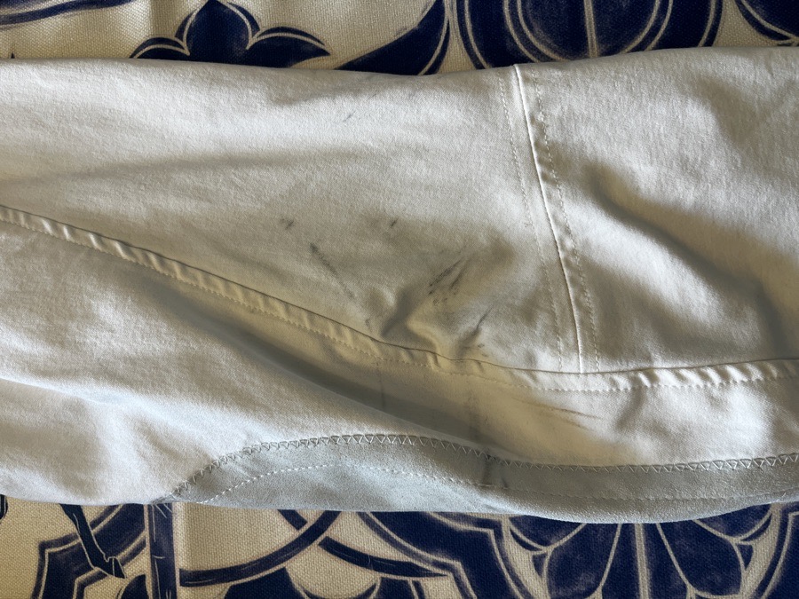 White TS Knee Patch Breeches - 32L