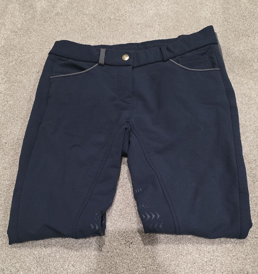 EQUO Navy Silicone Knee Patch Breeches