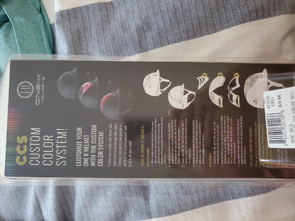 One K CCS MIPS helmet rail piece 