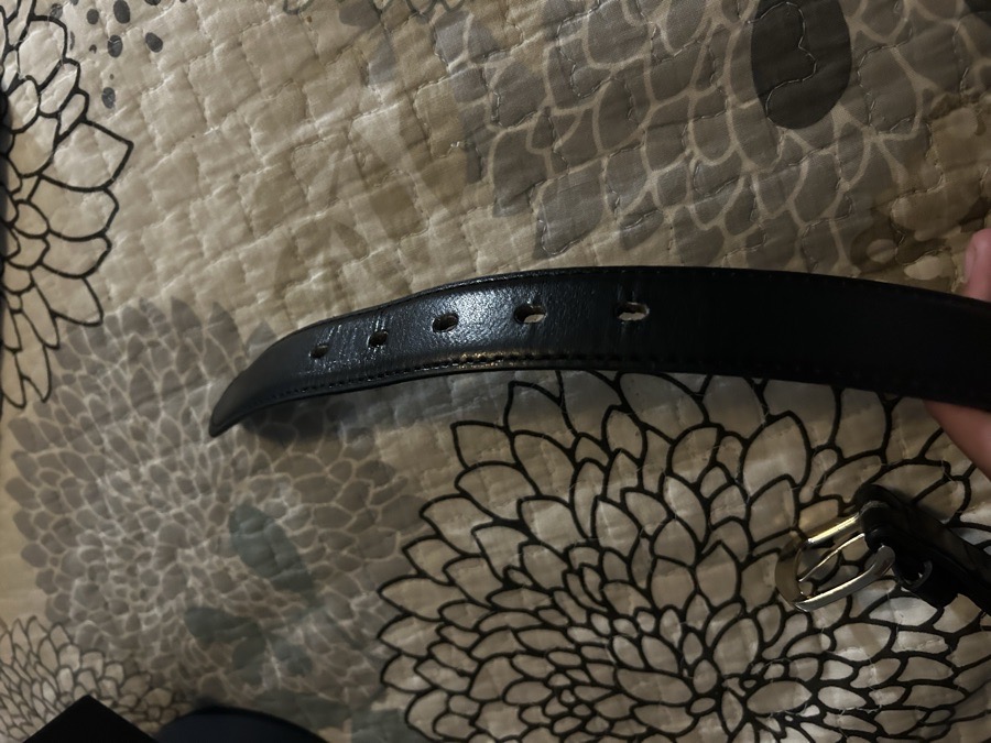 Black Genuine Leather Belt