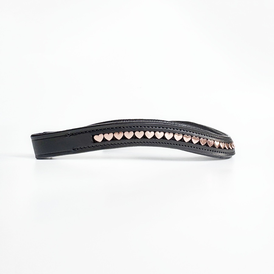 Rose Gold Heart Browband