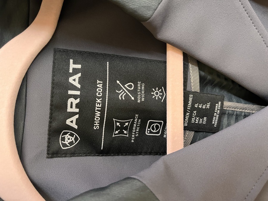 ARIAT 4L Grey Show Coat