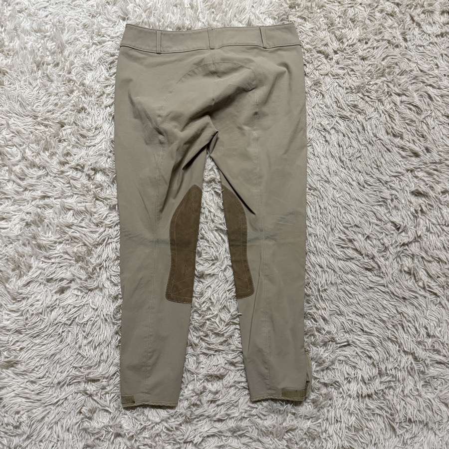 Women’s Size 30 Tan Tailored Sportsman Knee Patch Horseback Riding Breeches