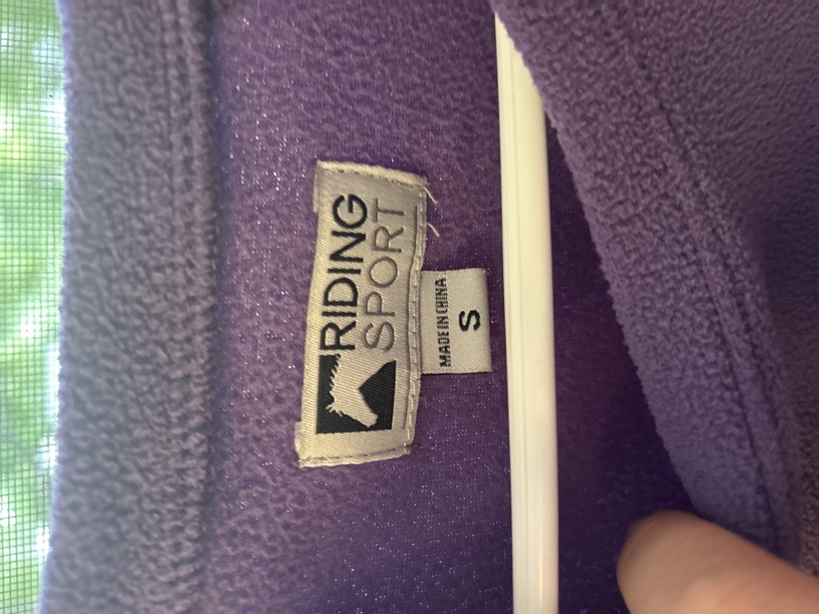 Riding sport fleece top