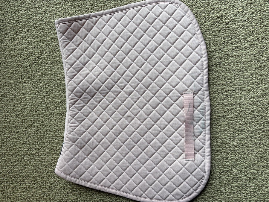 Light pink pony saddle pad