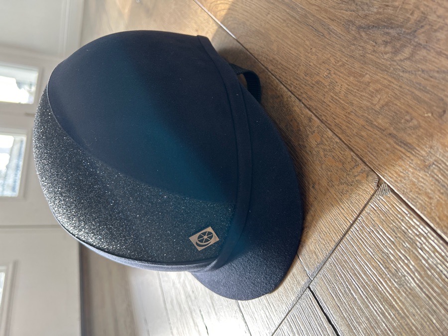 Navy Sparkle Charles Owen Helmet