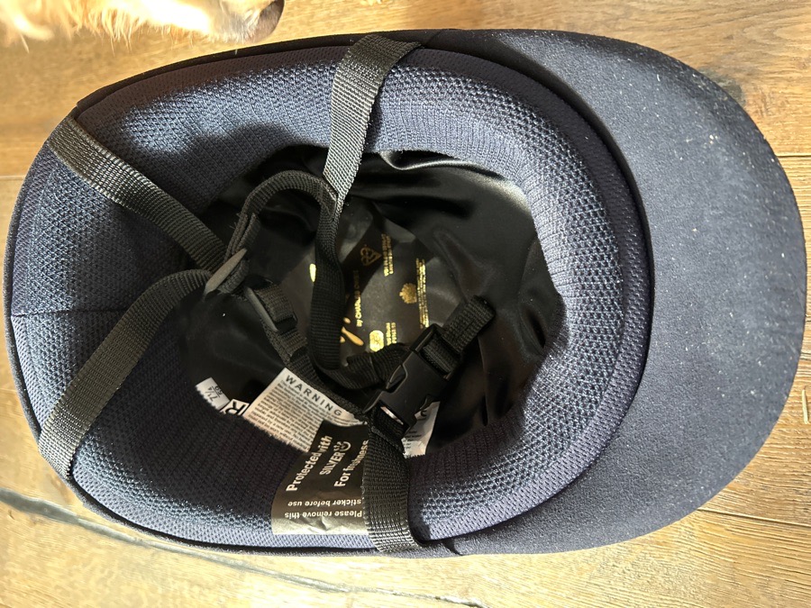 Navy Sparkle Charles Owen Helmet