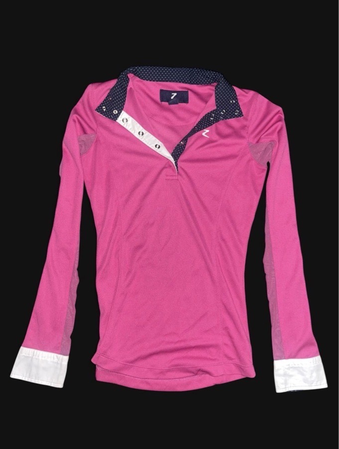 “Z” pink and navy show/schooling shirt