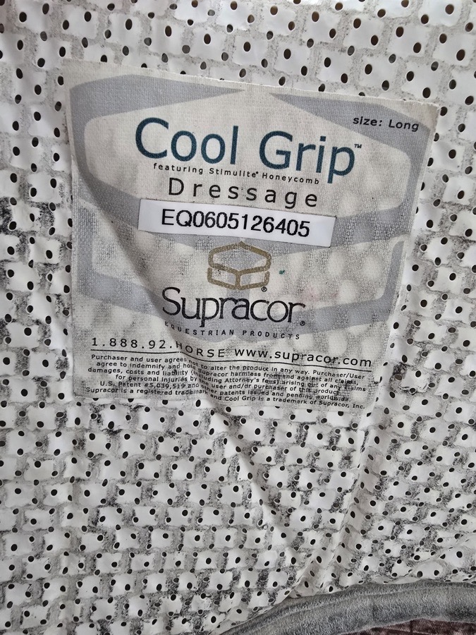 Supracor dressage half pad - white