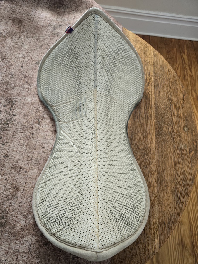 Supracor dressage half pad - white