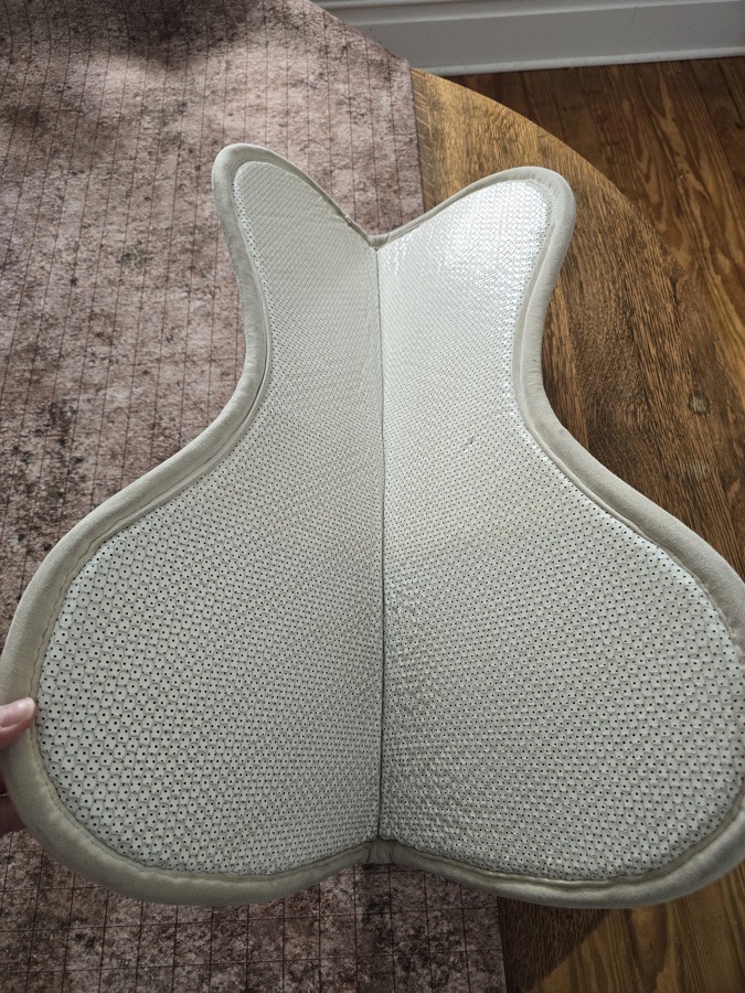 Supracor dressage half pad - white