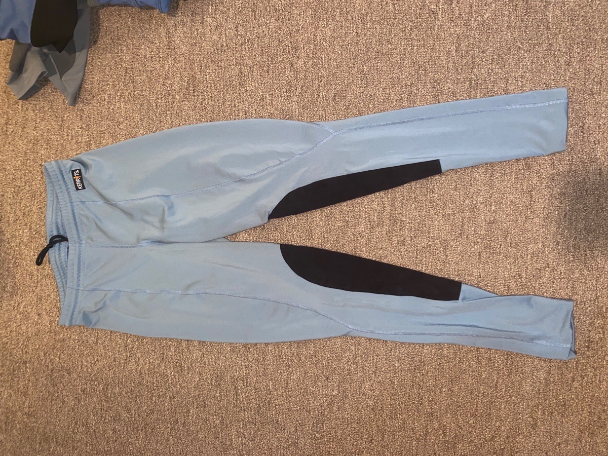 KEERITS blue/grey riding tights 