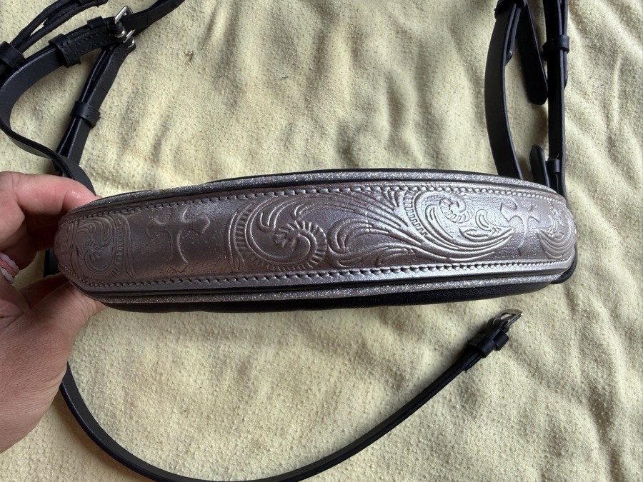 Cob bridle with statement noseband