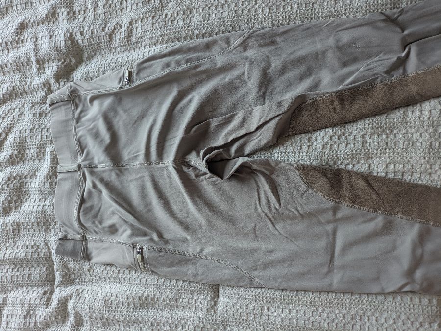 XS WOMENS RIDING TIGHTS, BEIGE 