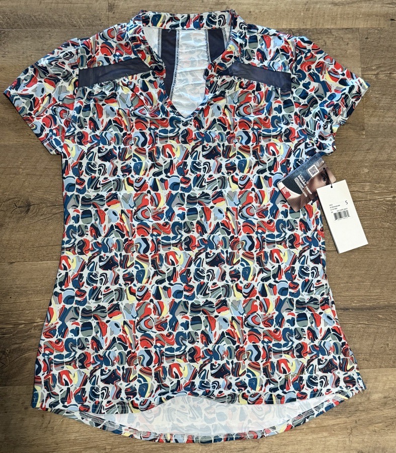 Noble Equestrian Ladies’ Erin Mandarin Short Sleeve Top