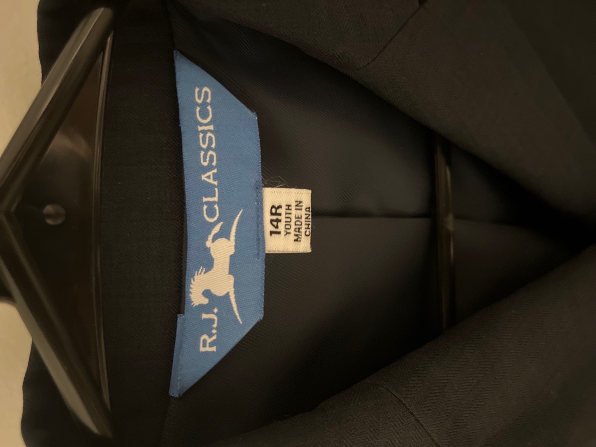 RJ classic navy show coat! 14R