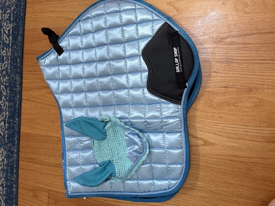 Gallop shop saddlepad + ear bonnet set