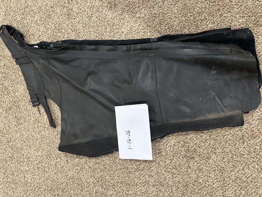 Leather Full Riding Chaps size Medium