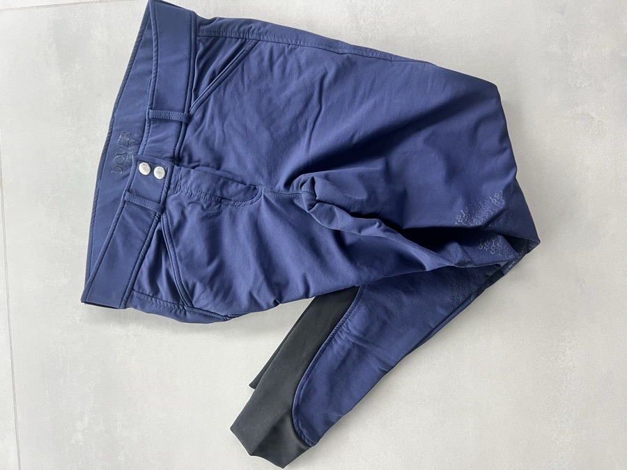 Dover Saddlery knee patch breeches rubber grip size 26 riding horse equestrian