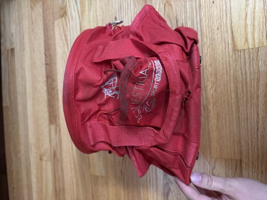 Red Grooming Tote with Brushes