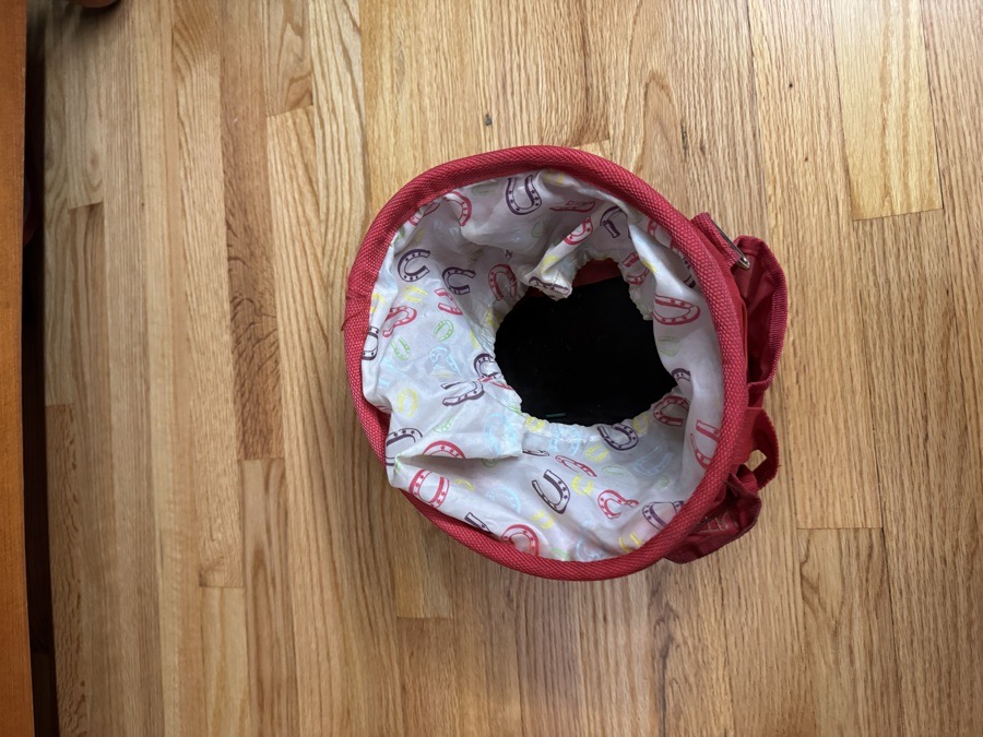 Red Grooming Tote with Brushes