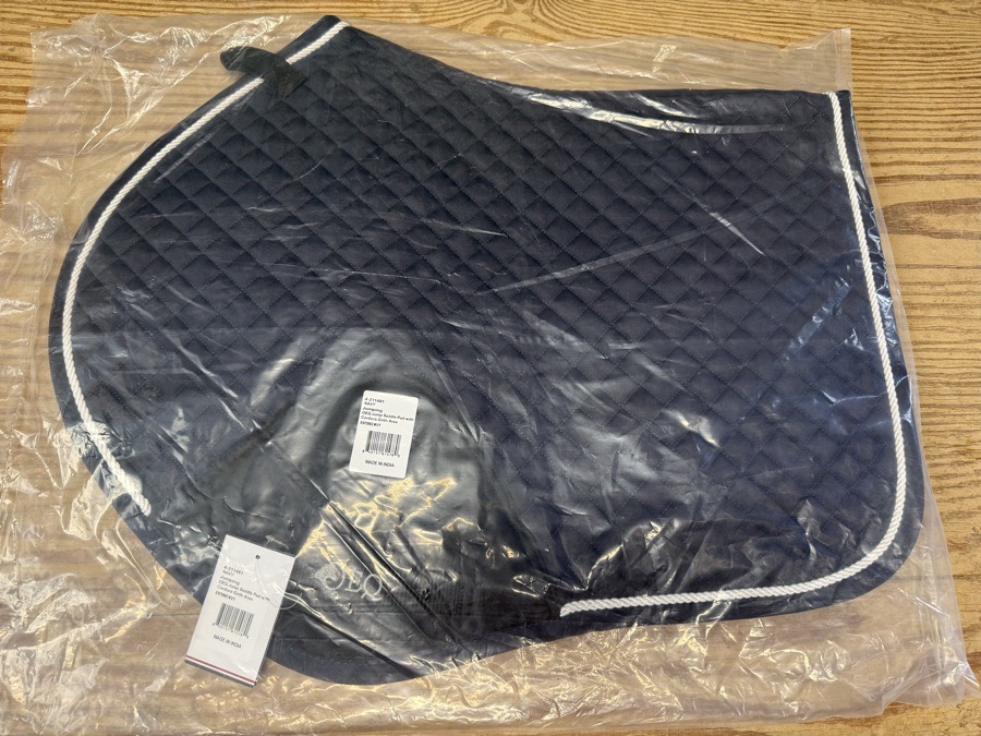 NWT OEQ navy saddle pad