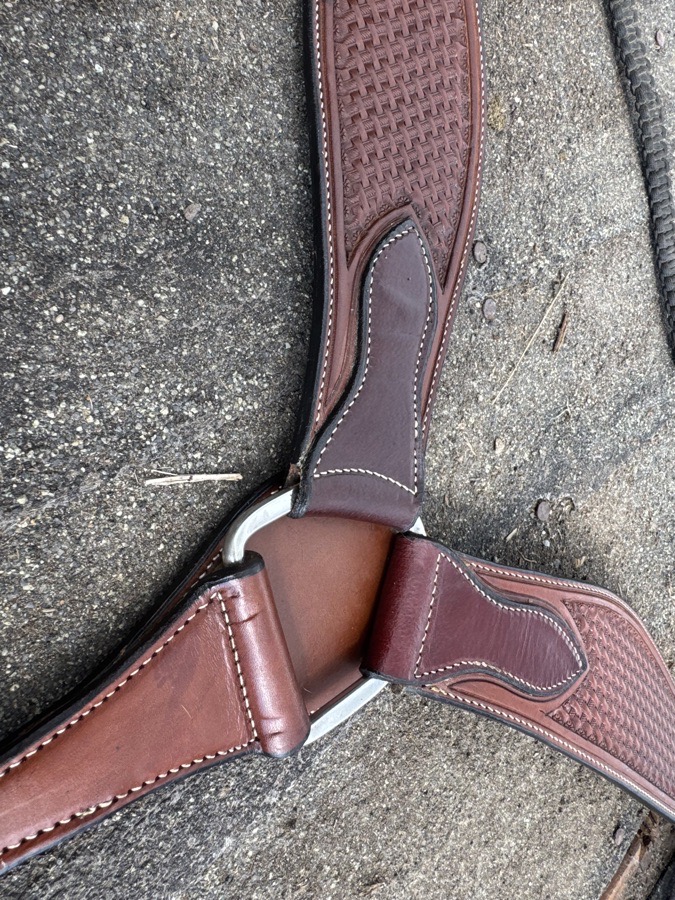 New Real Leather Western Breastcollar + Wither Strap