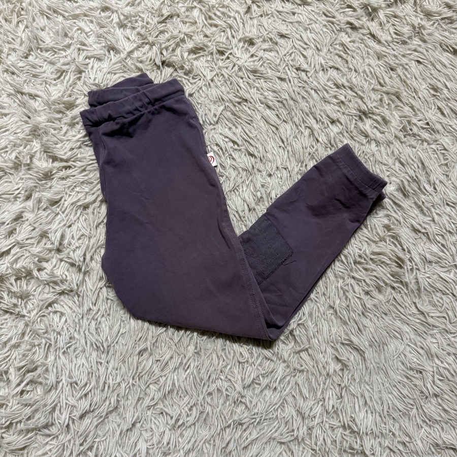 Girl’s Purple Devon Aire Knee Patch Horseback Riding Tights Breeches. Good Cond.