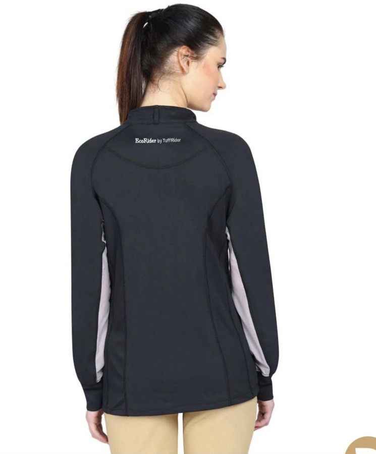 TuffRider sun shirt riding gym rider tack workout XS 1/4 zip quarter zip