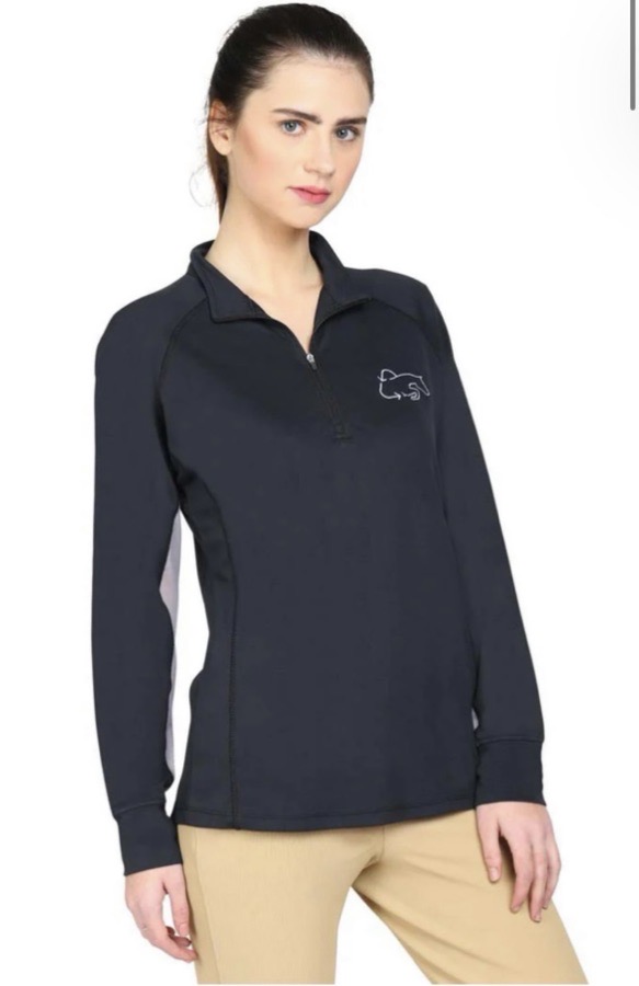 TuffRider sun shirt riding gym rider tack workout XS 1/4 zip quarter zip