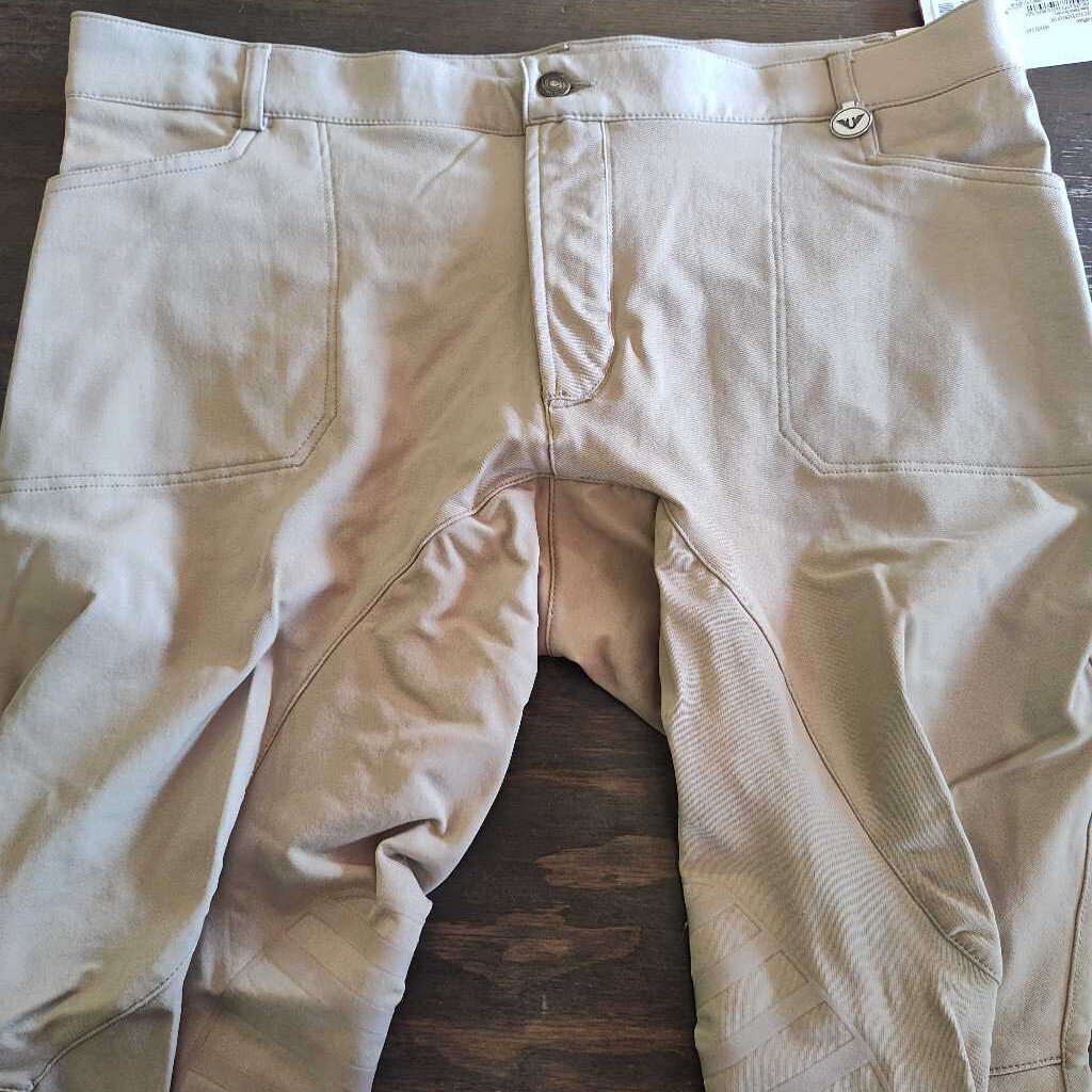 Tuffrider Breeches, Tan, Size 38