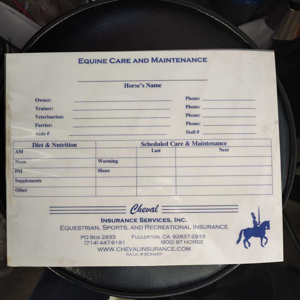 Used Barn Stall Information Storage
