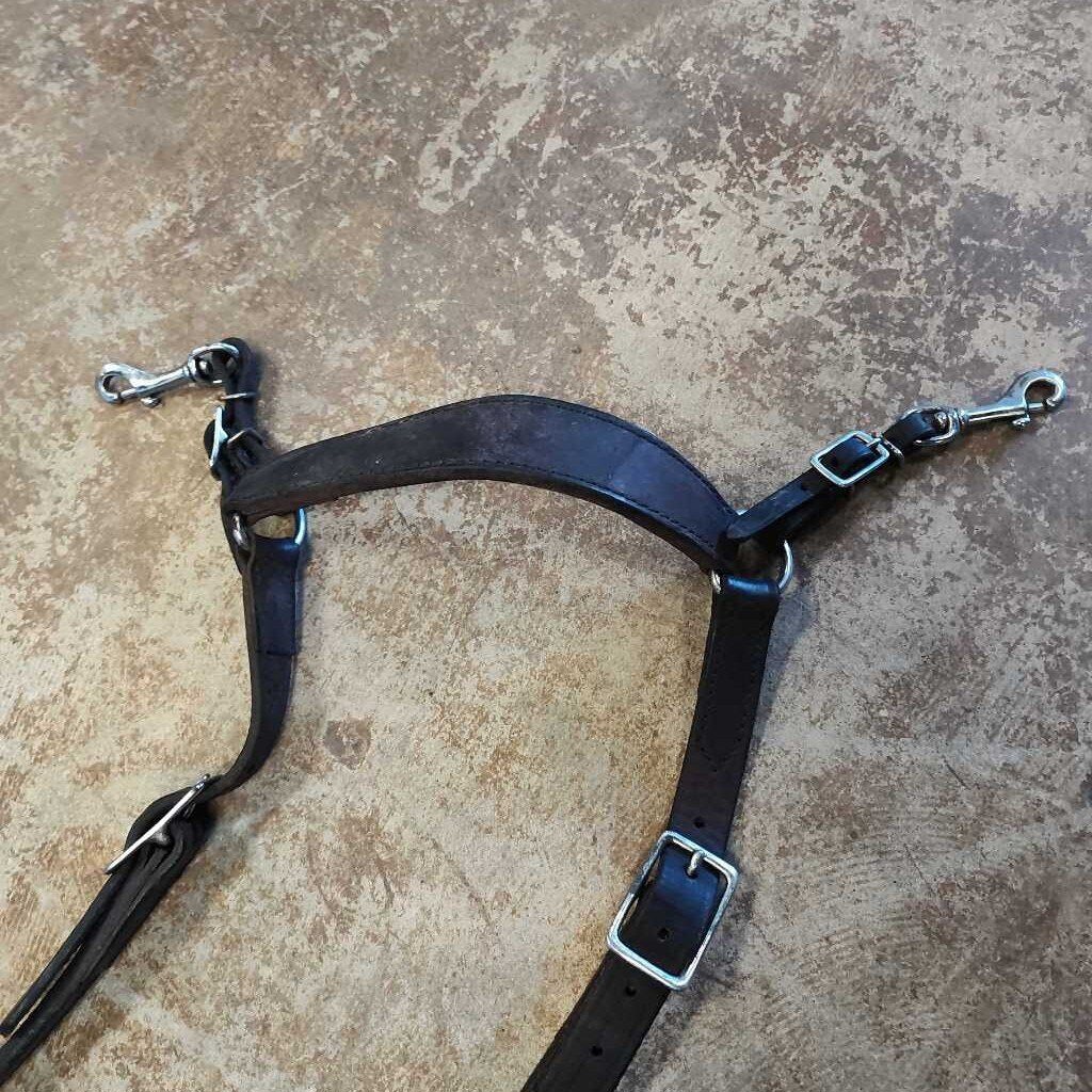 Tucker Leather English Breastcollar, Brown, Size Horse
