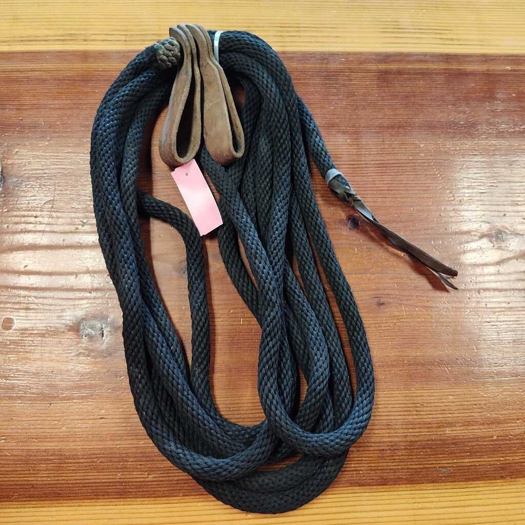 Makate Western Reins, Nylon with Slobber Straps, Size Horse