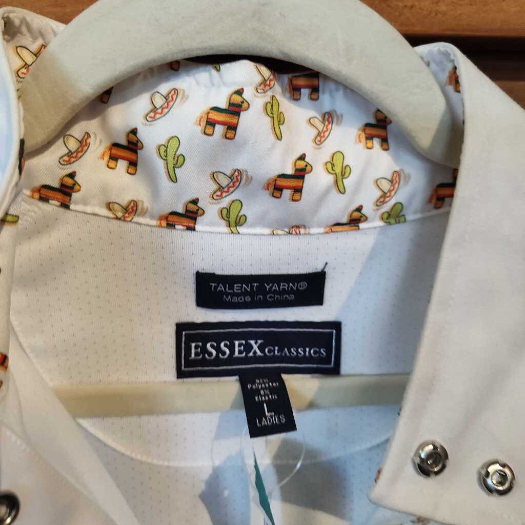 Essex Long Sleeve English Shirt, White