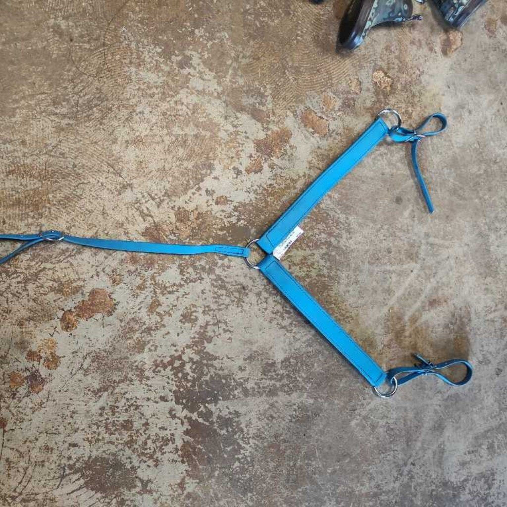 Biothane Western Breastcollar, Sky Blue, Size Horse