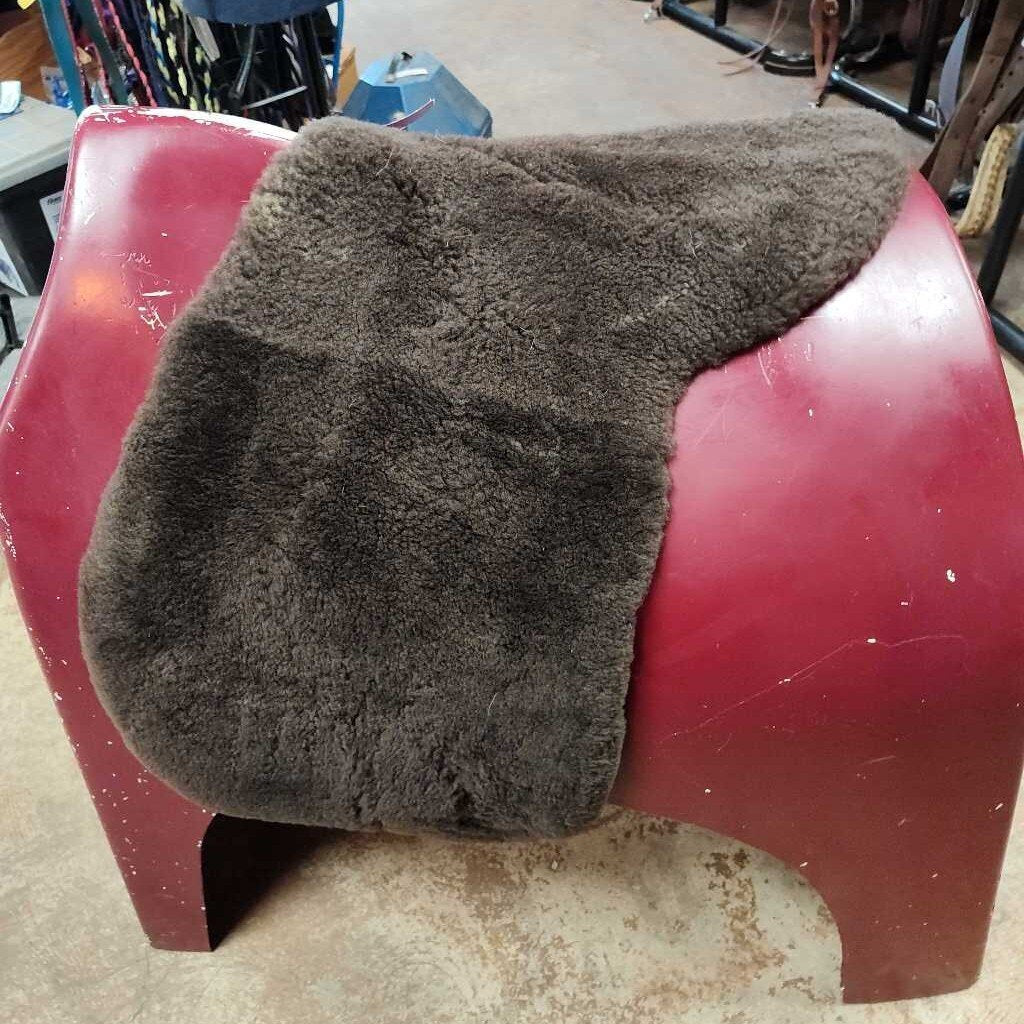 Natural Fleece Seat Pad, Brown