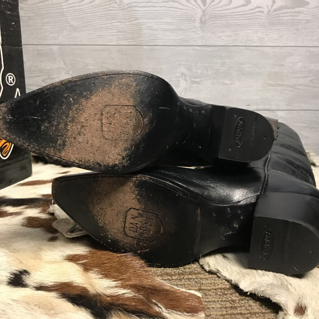 Dan Post Cross Ulay Western Boots, Black