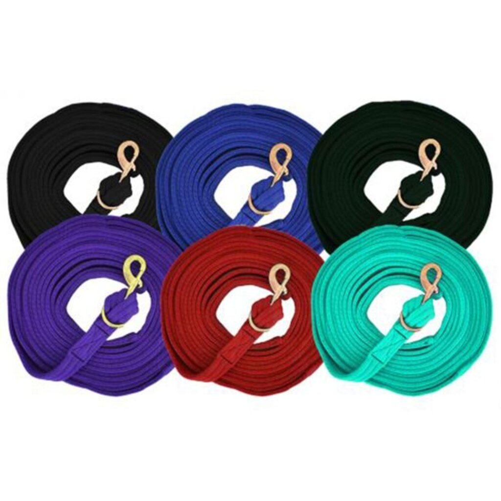 Showman Flat Cushion Lunge Line, Royal Blue