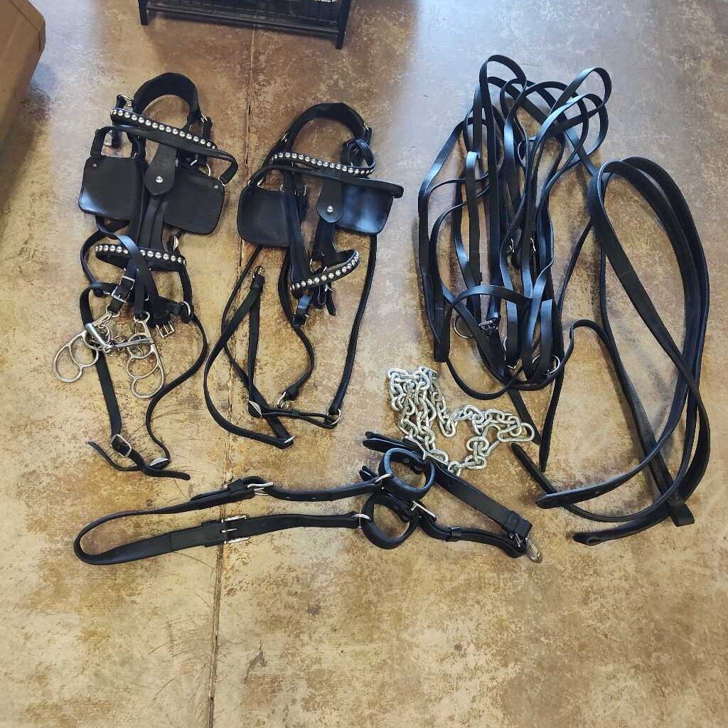 Bowman and Sons Draft Harness Set, Black