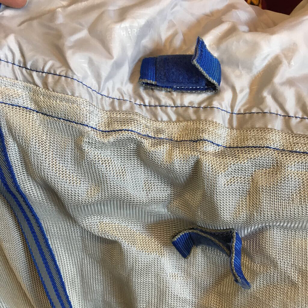 Fly Hood, Blu/Silv, Size Horse