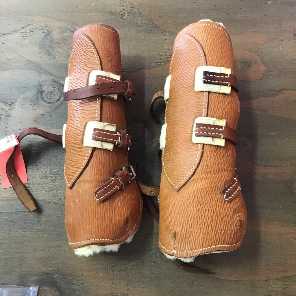 Open Front Boot, Tan