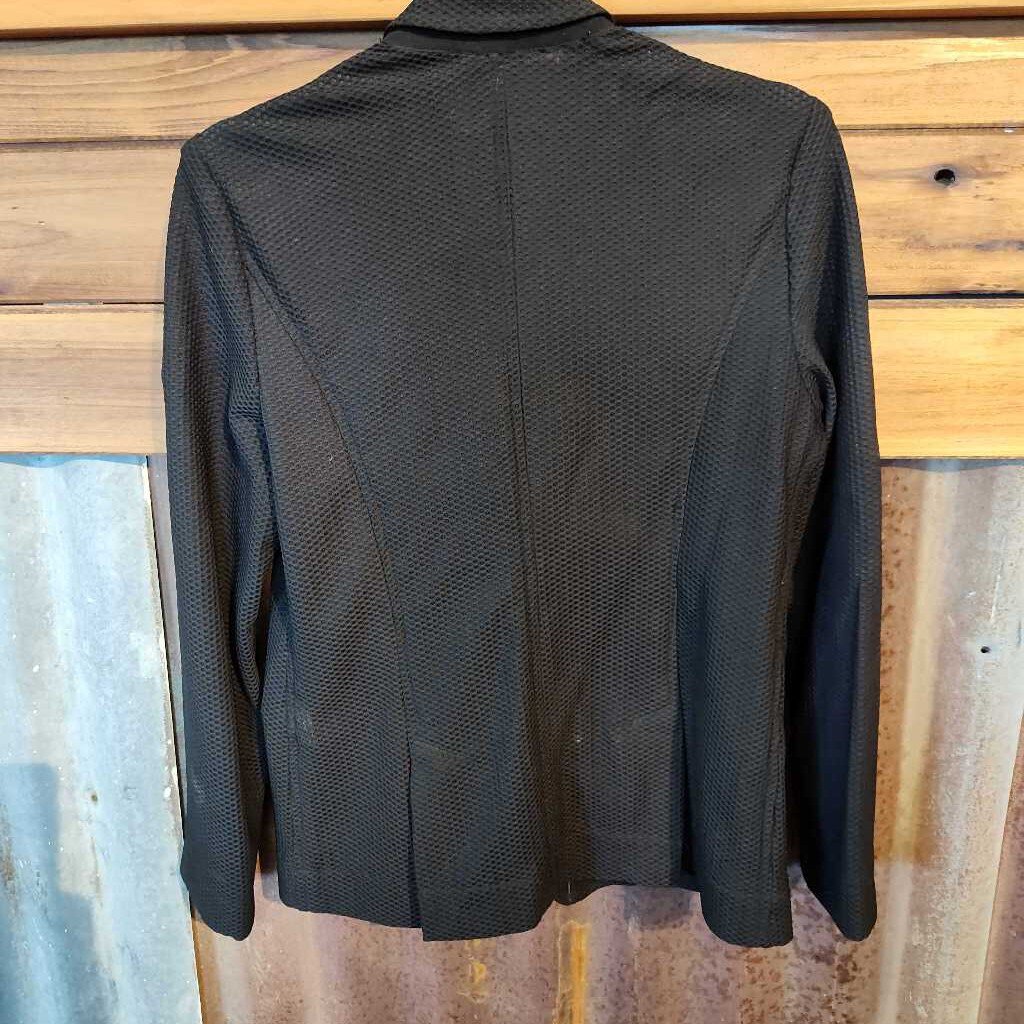 Dublin Mesh Hunt Coat, Youth, Black, Size 8